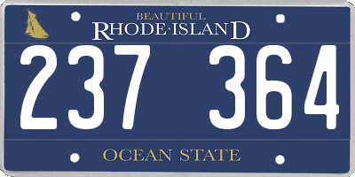 RI license plate 237364