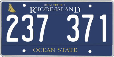 RI license plate 237371
