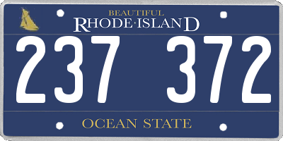RI license plate 237372