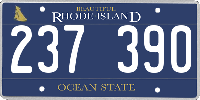 RI license plate 237390
