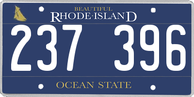 RI license plate 237396