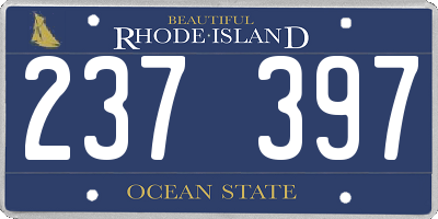 RI license plate 237397
