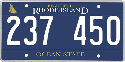 RI license plate 237450