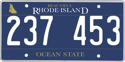 RI license plate 237453