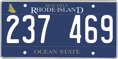 RI license plate 237469