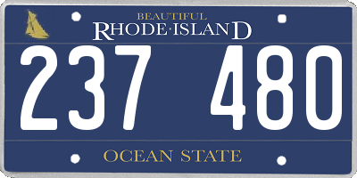 RI license plate 237480