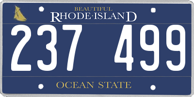 RI license plate 237499