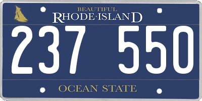 RI license plate 237550
