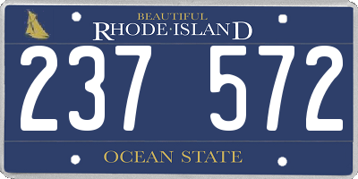 RI license plate 237572