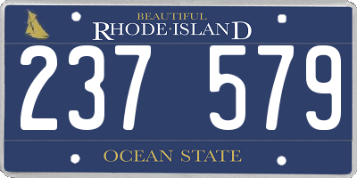 RI license plate 237579