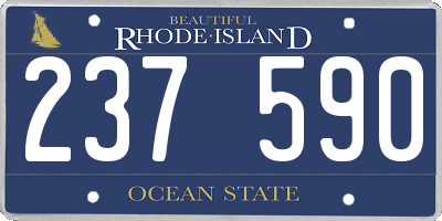 RI license plate 237590