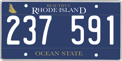RI license plate 237591