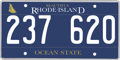 RI license plate 237620