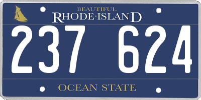 RI license plate 237624