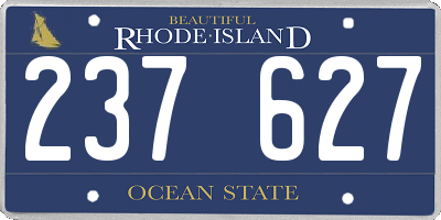 RI license plate 237627