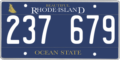 RI license plate 237679