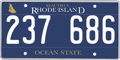 RI license plate 237686
