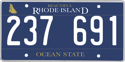 RI license plate 237691