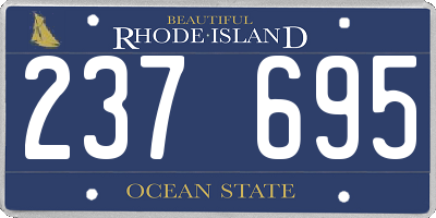 RI license plate 237695