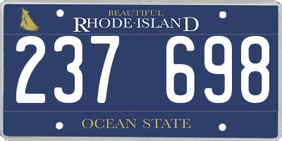 RI license plate 237698