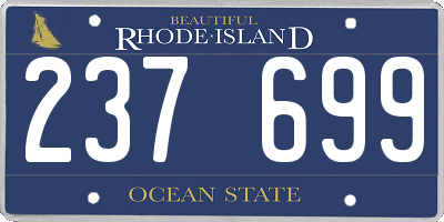 RI license plate 237699