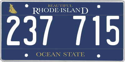 RI license plate 237715