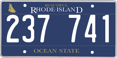 RI license plate 237741