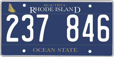 RI license plate 237846