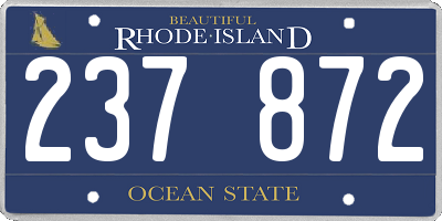 RI license plate 237872