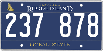 RI license plate 237878