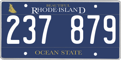 RI license plate 237879