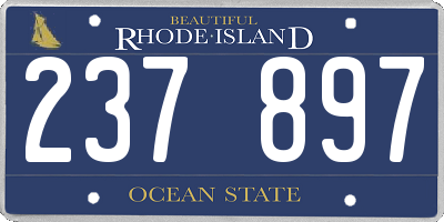 RI license plate 237897