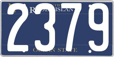 RI license plate 2379