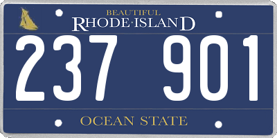 RI license plate 237901