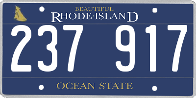 RI license plate 237917