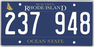 RI license plate 237948