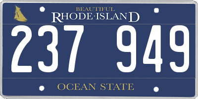 RI license plate 237949