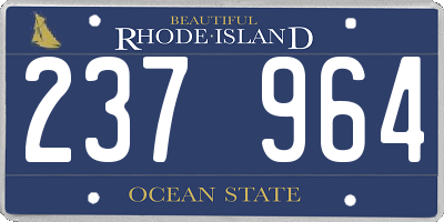 RI license plate 237964