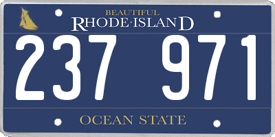 RI license plate 237971