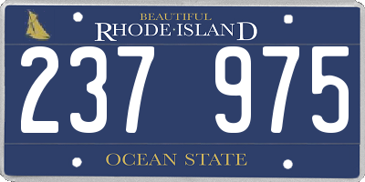 RI license plate 237975