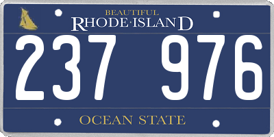 RI license plate 237976