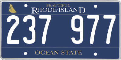 RI license plate 237977