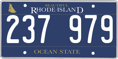 RI license plate 237979
