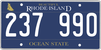 RI license plate 237990