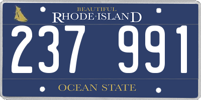 RI license plate 237991
