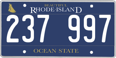 RI license plate 237997