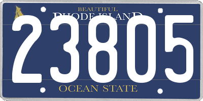 RI license plate 23805