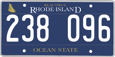 RI license plate 238096
