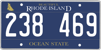 RI license plate 238469