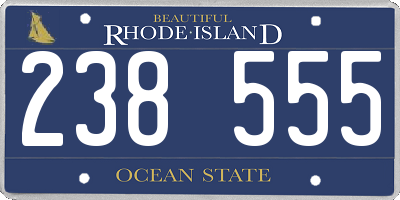 RI license plate 238555